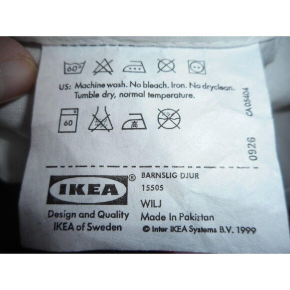 2 IKEA Animal Tie top curtain Panels Animals - Picture 5 of 5